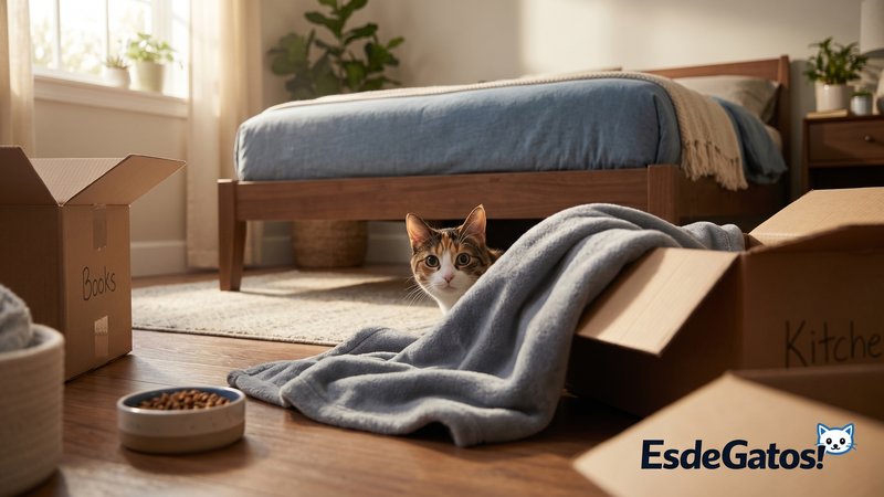 gato escondido