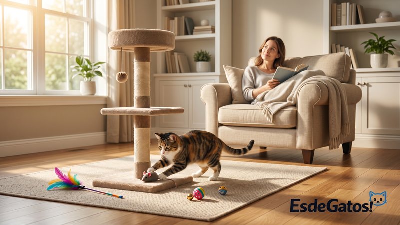 gato jugando