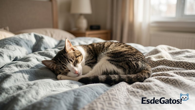 Que tu gato duerma casi todo el día suele ser normal.