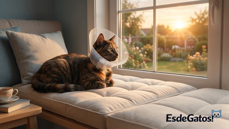 Un gato descansando junto a un cuenco de agua limpia y fresca en el suelo de una cocina hogareña, bebiendo con calma, co