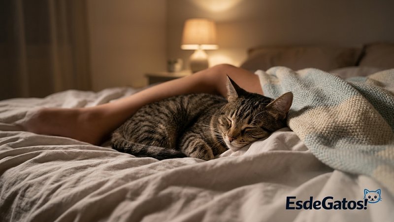 gato acurrucado