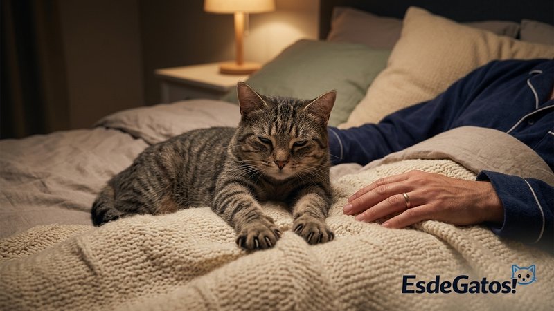 gato amasando