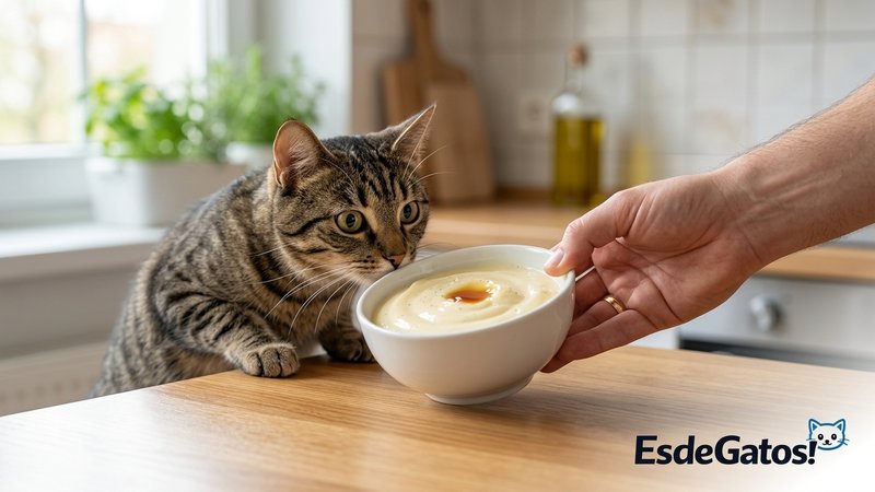 gato y postre