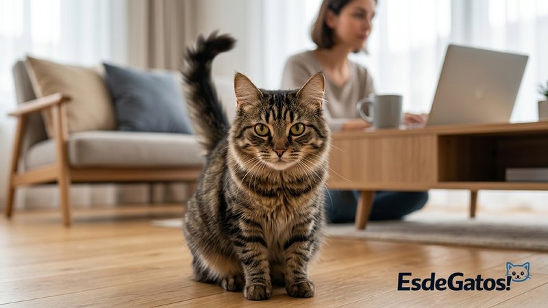 gato pide atención