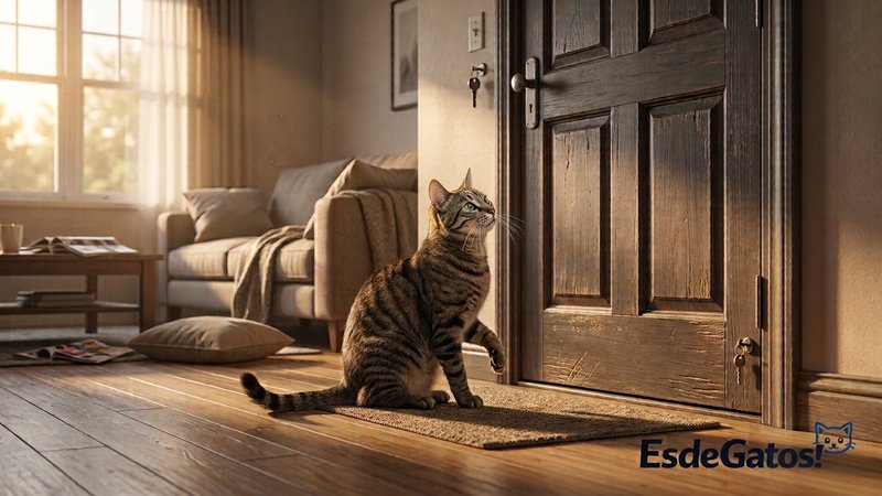 Un gato solo en casa