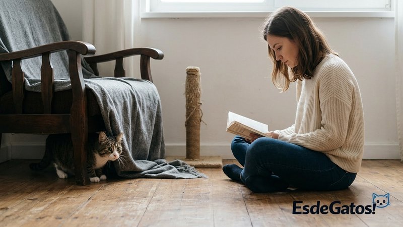 Una persona sentada en el suelo de lado