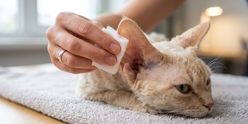 1 devon rex ear
