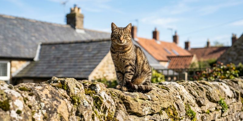 104 confident cat sitting