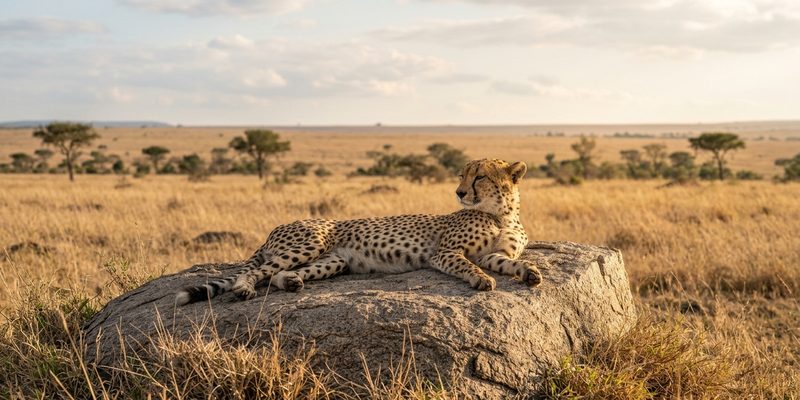 19 cheetah resting on