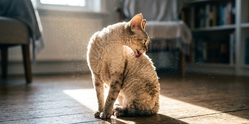 2 devon rex cat