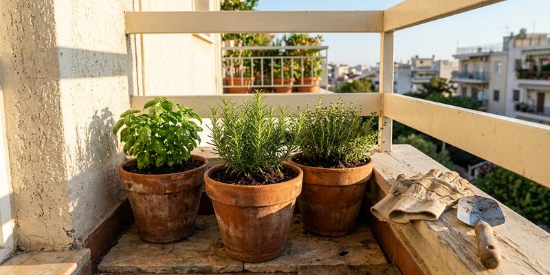 33 terracotta pots and