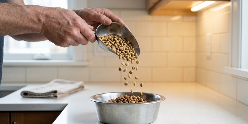 5 pouring dry kibble