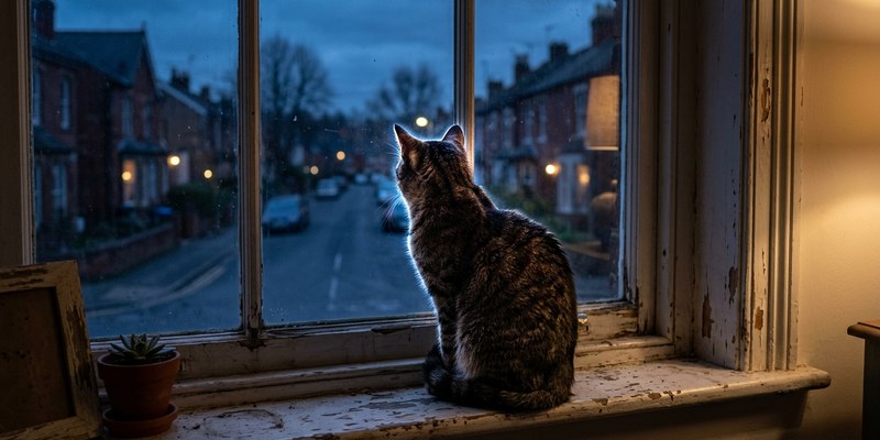 63 cat sitting on