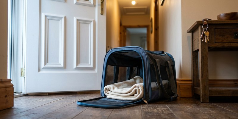open pet carrier door