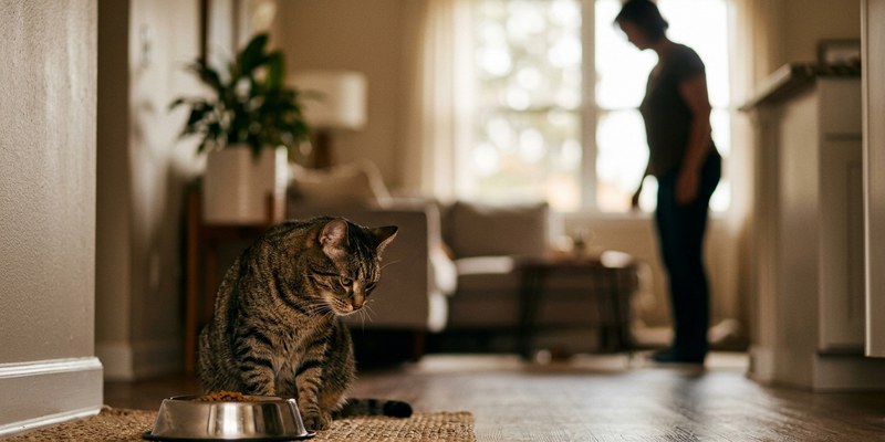 cat beside bowl