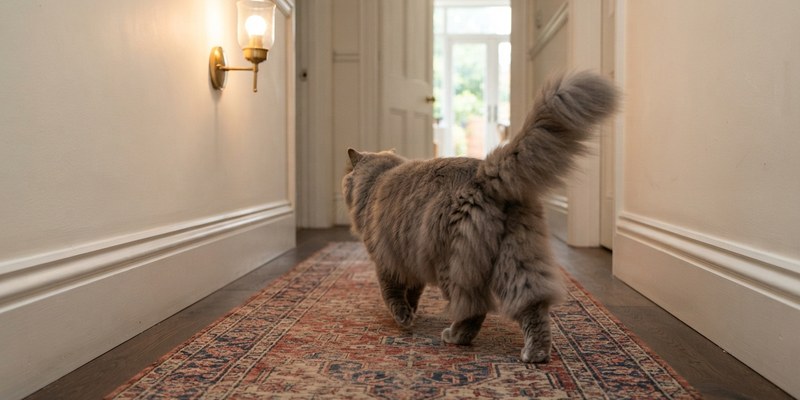 british longhair walking runner