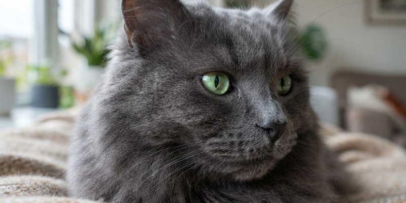 head blue british longhair