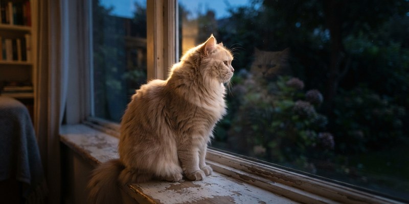 cream british windowsill dusk