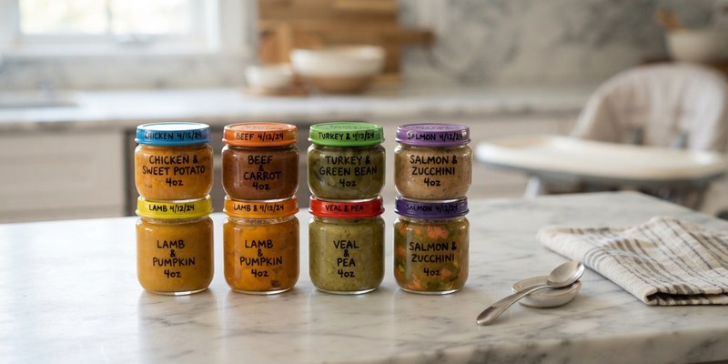 glass jars on marble