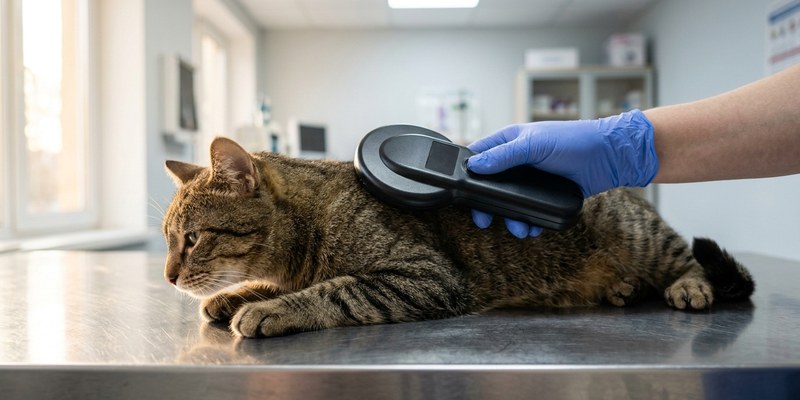 escaner veterinario pasando