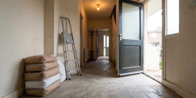 entrance hall with open