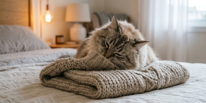 gato oliendo jersey