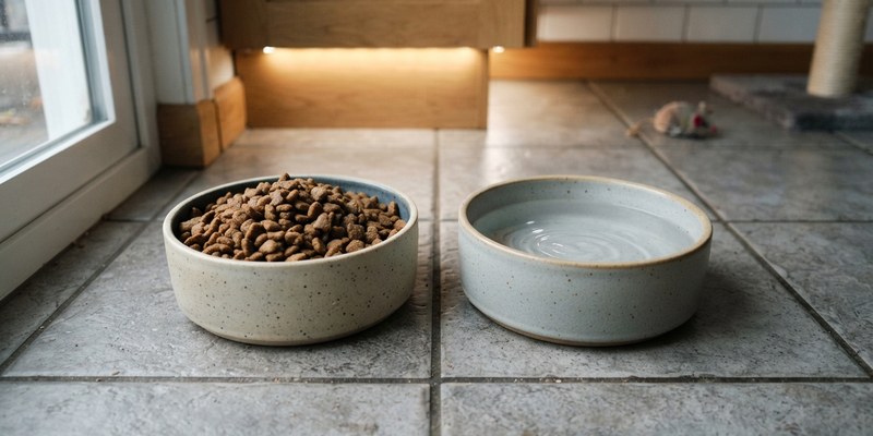 two ceramic bowls on