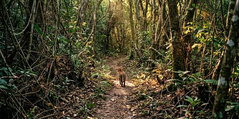 tabby cat walking on