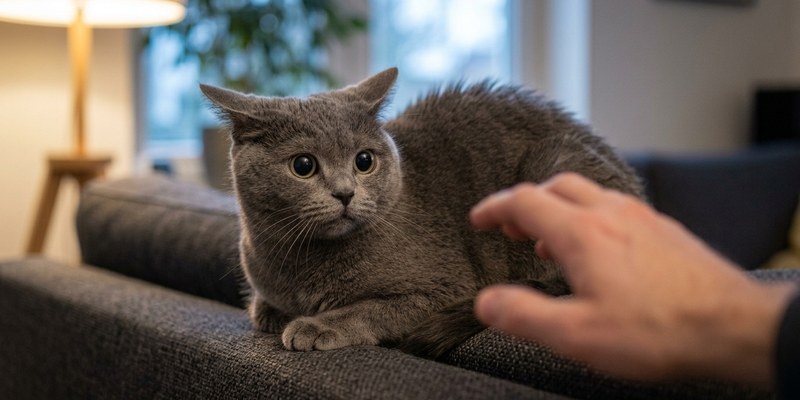 gato alerta sofa