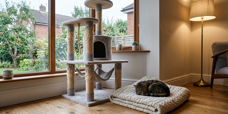cat sleeping beside cat