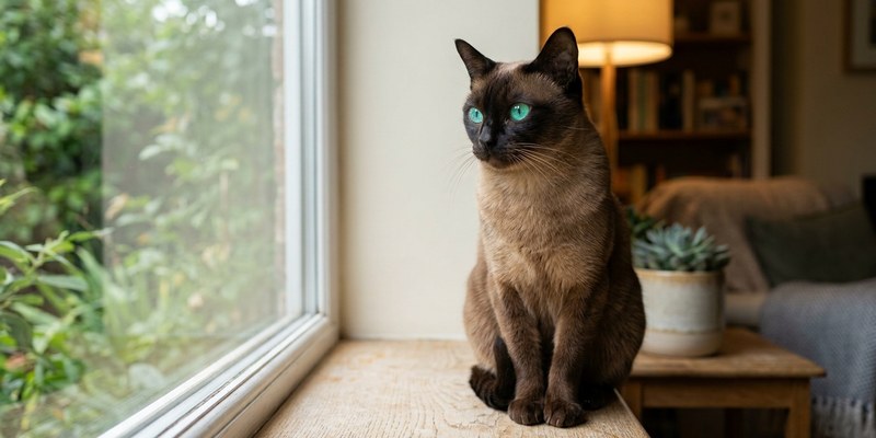 cat sitting on windowsill