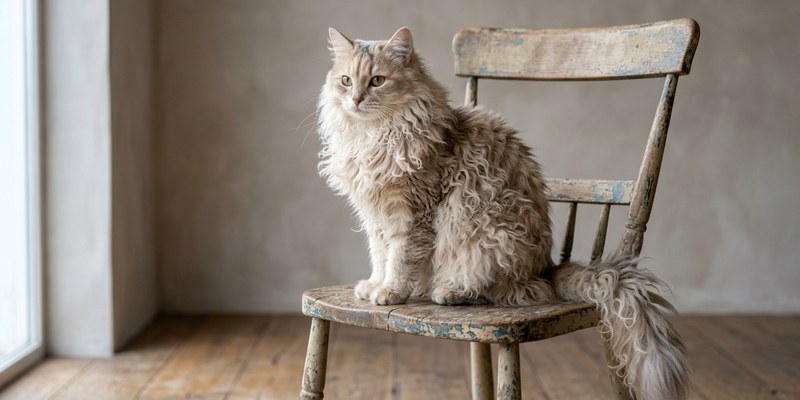 long haired cat on