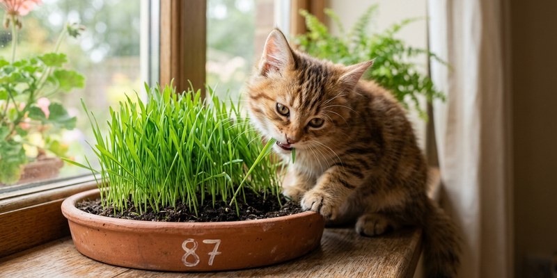 young cat chewing cat