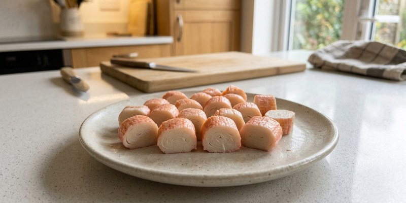crab sticks plate counter