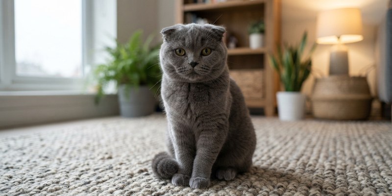 scottish fold cat sitting
