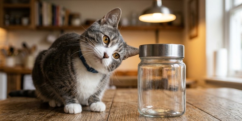 grey white cat glass