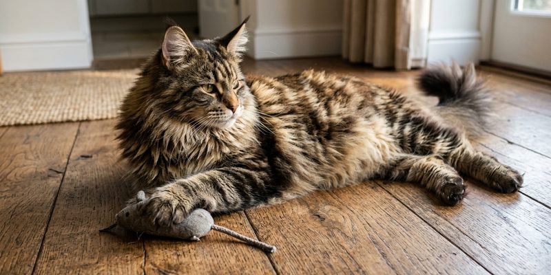 maine coon fabric mouse
