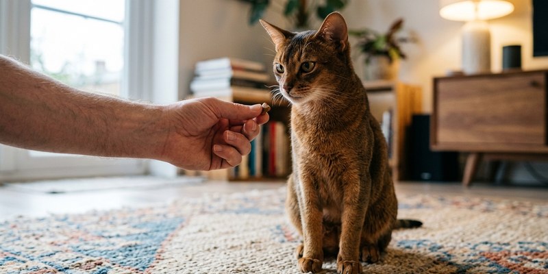 hand offering food abyssinian