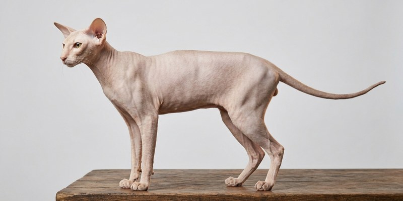 hairless oriental cat standing