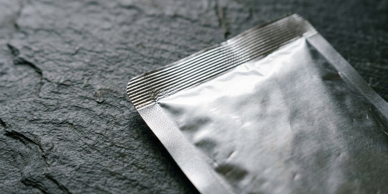 sealed foil food pouch