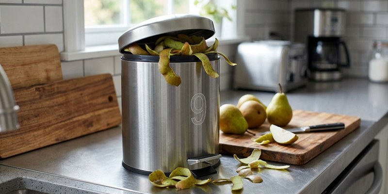 stainless steel bin with