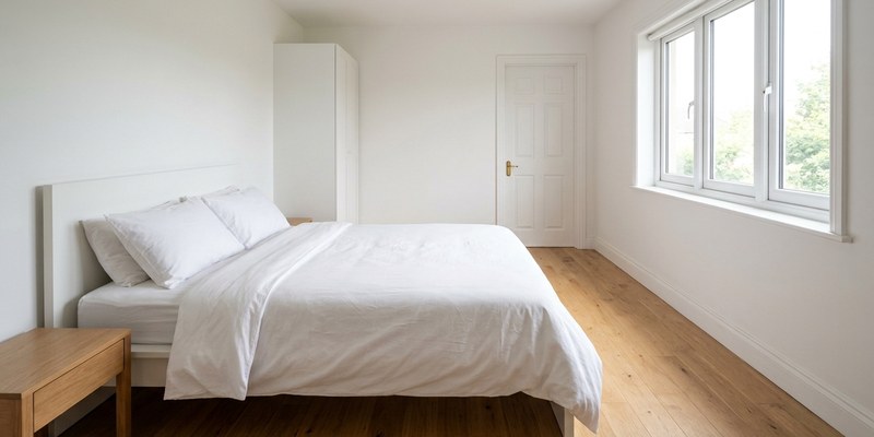 tidy bedroom interior photograph