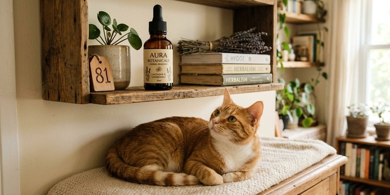 glass bottle on shelf