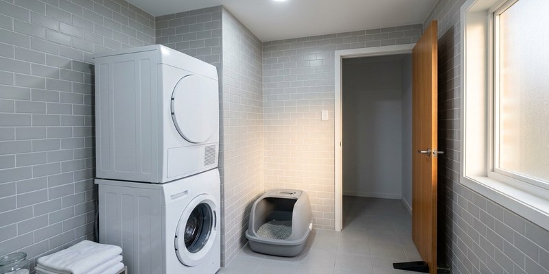 laundry room with litter