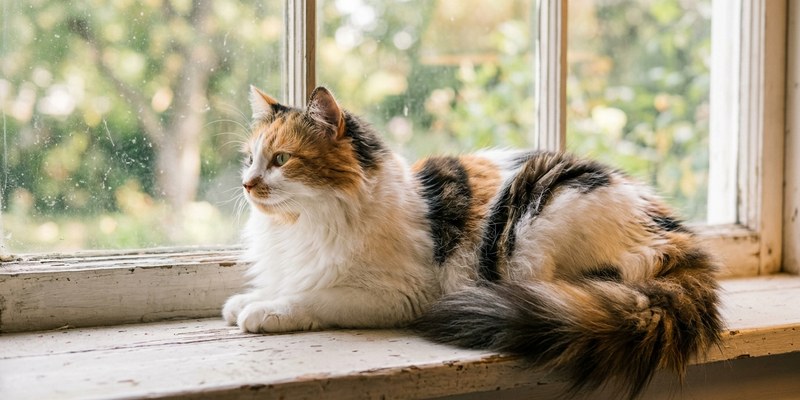 calico pelo largo