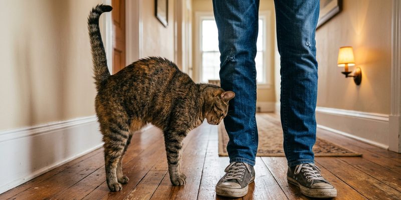 cat headbutting person s