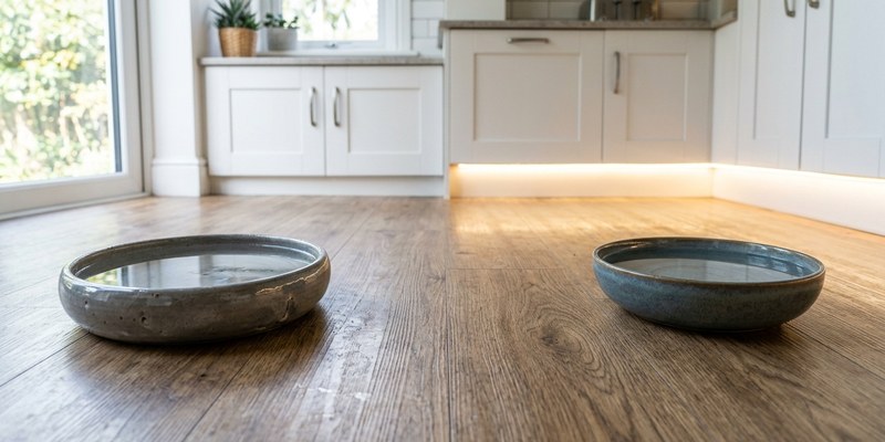 ceramic water bowls on