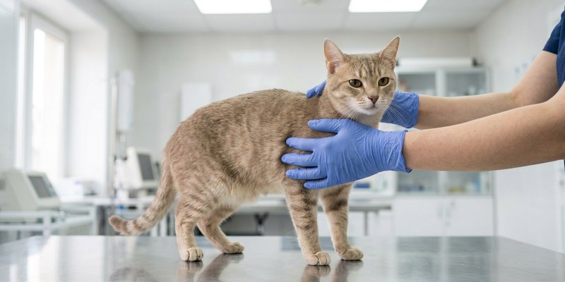 gato mesa veterinaria