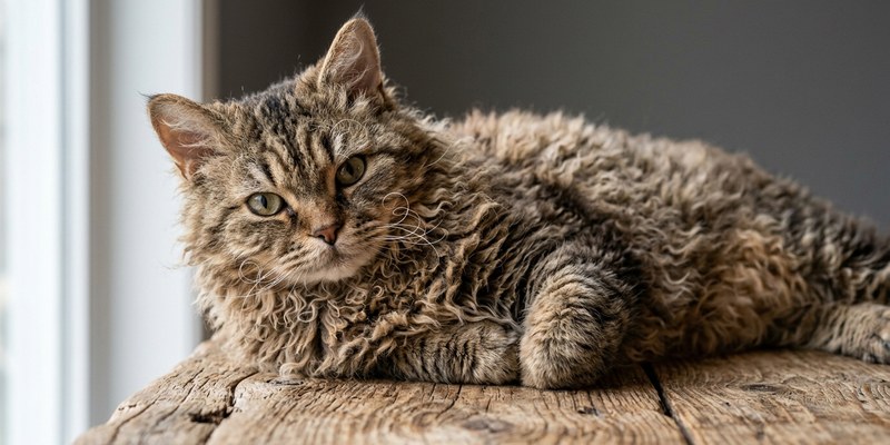 cat resting on wooden