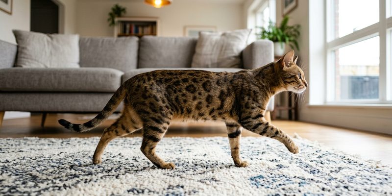 cat lying on sofa